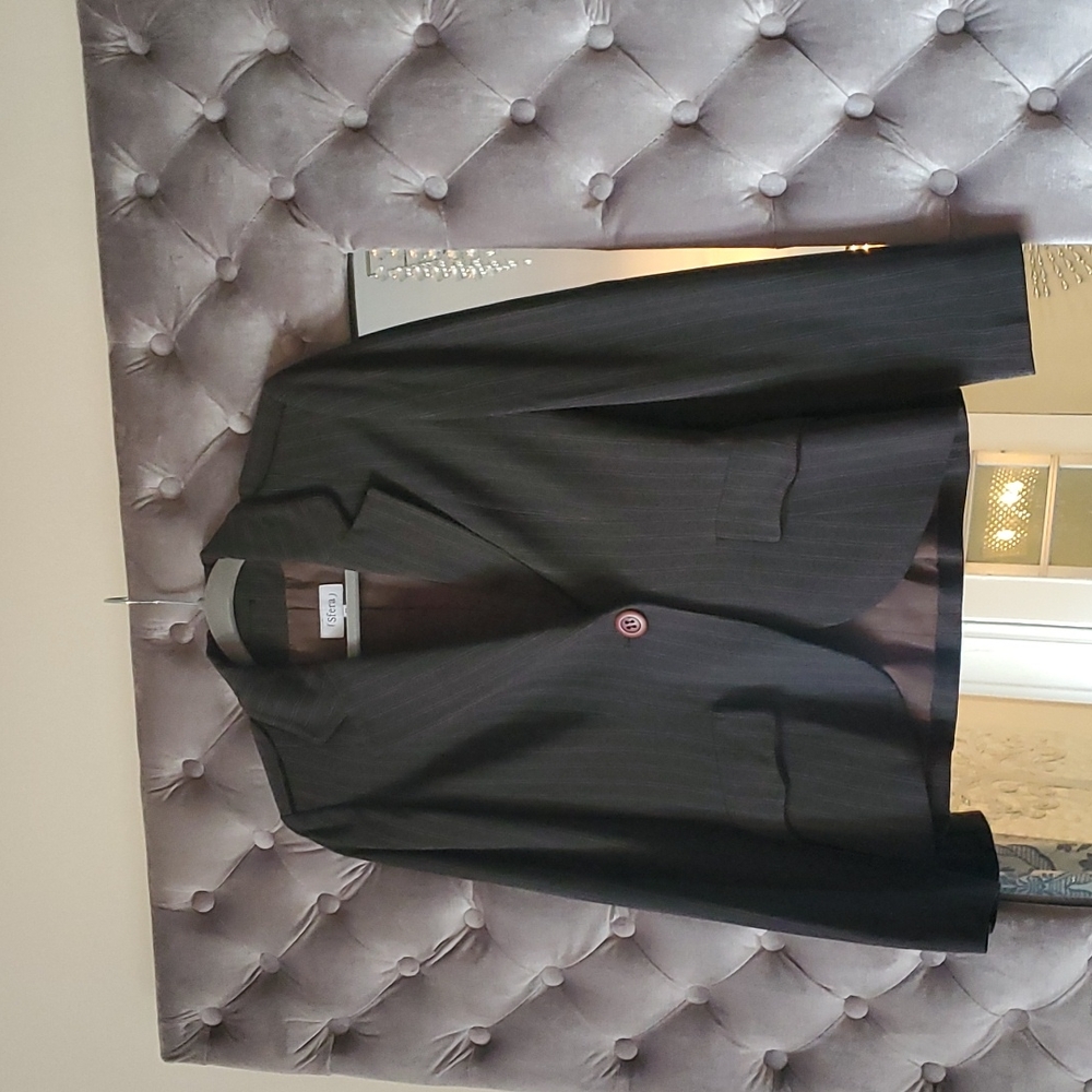 European Brown Pin stripe Sfera suit.